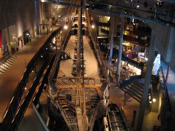 The ship in the main hall of the Vasa Museum.